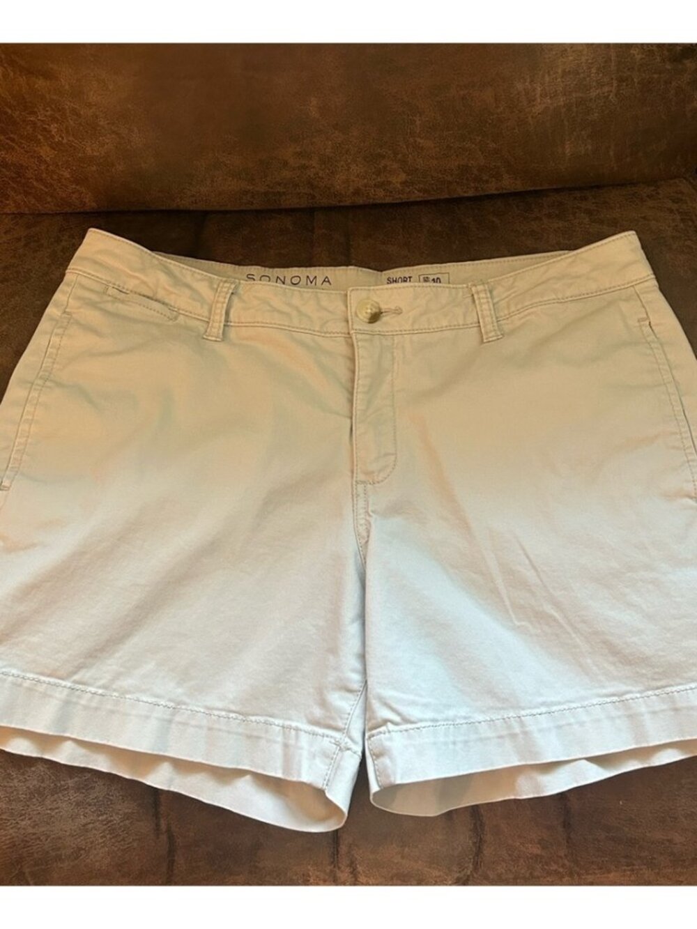 Cream Shorts Classic Summer
